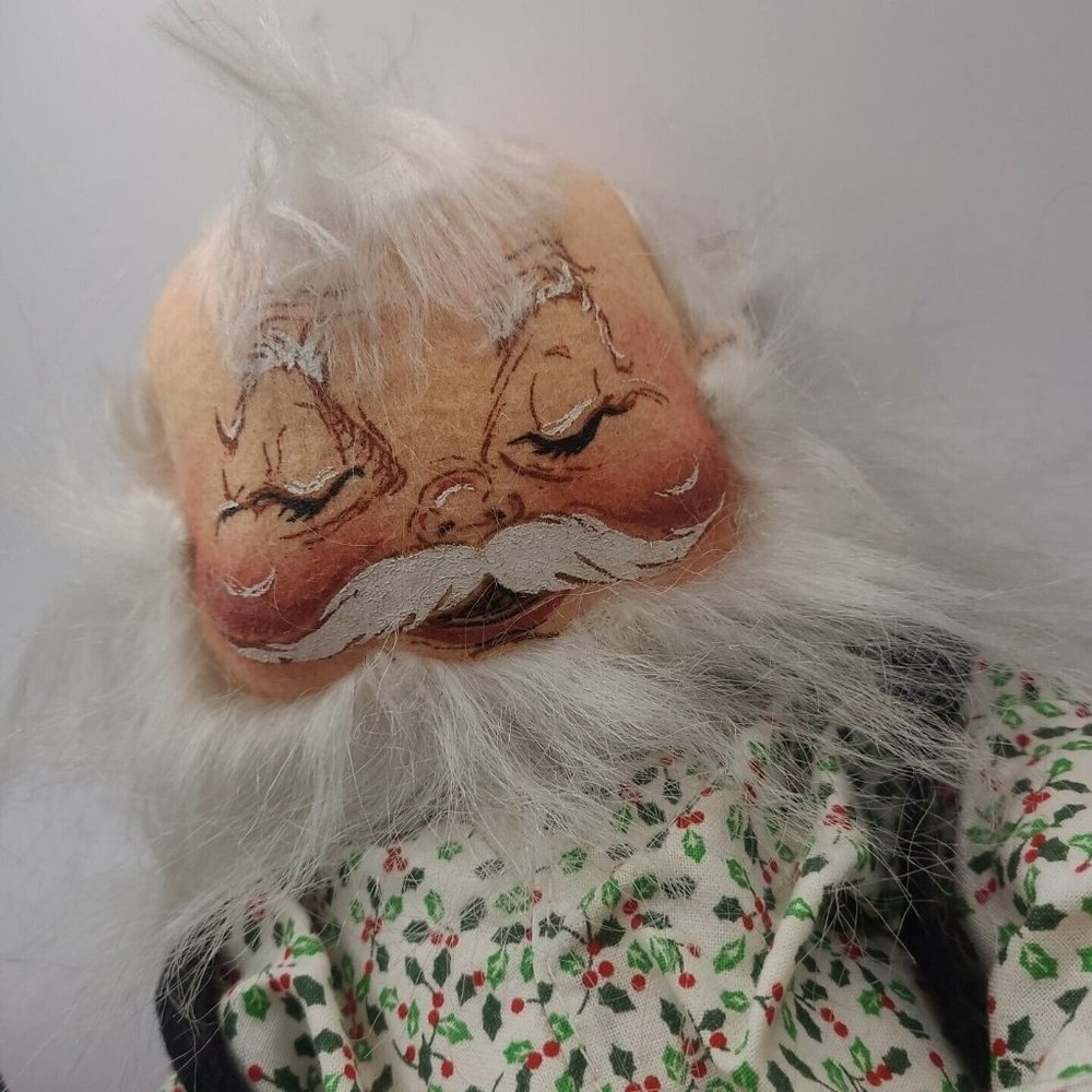 Vintage Annalee Napping Santa Shelf Sitter, 19" tall Christmas Holiday Posable